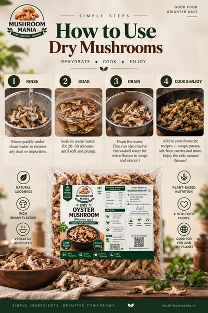 Dry Oyster Mushroom 200g